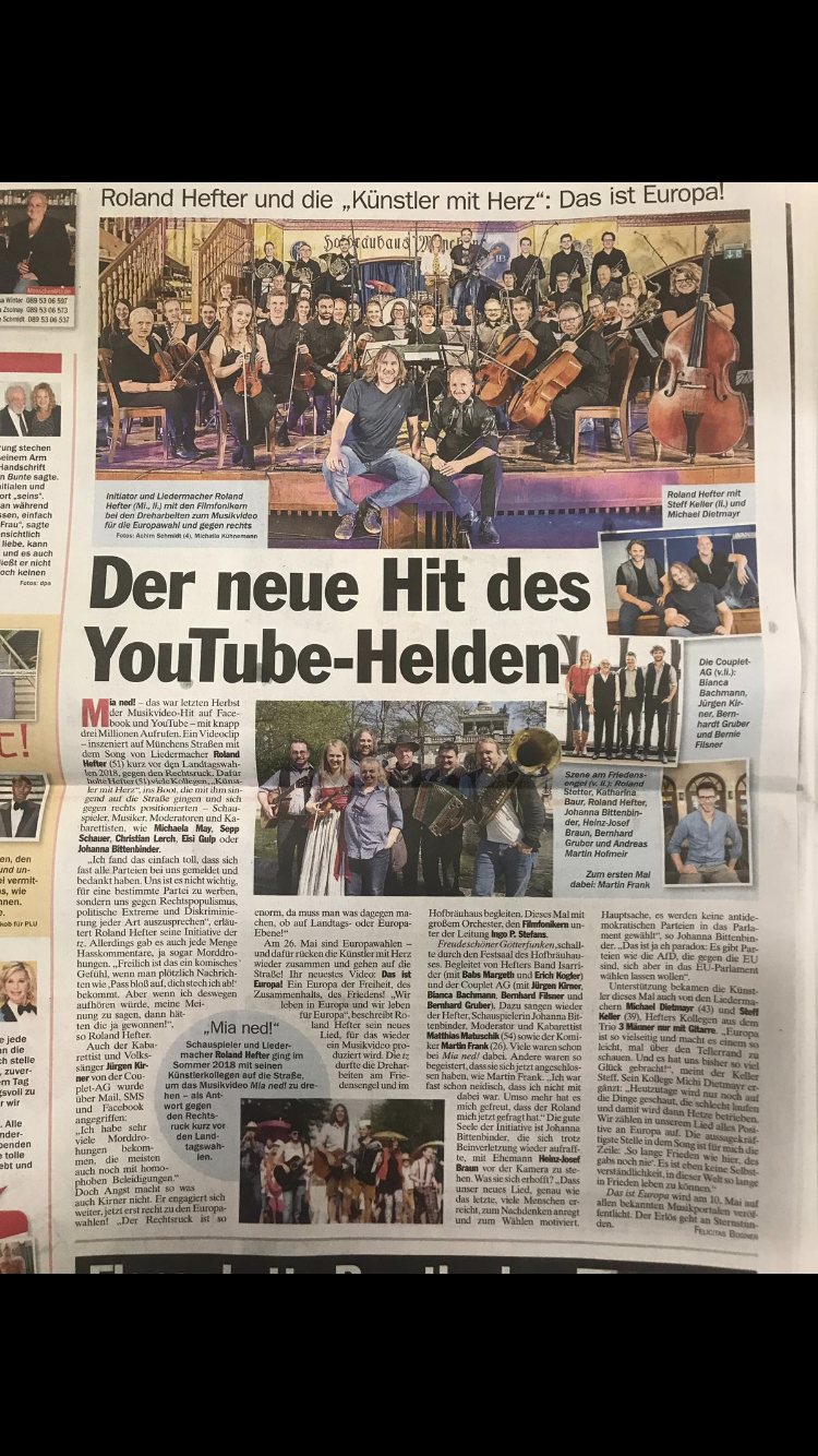 Filmfoniker in Musikvideo zur Europawahl