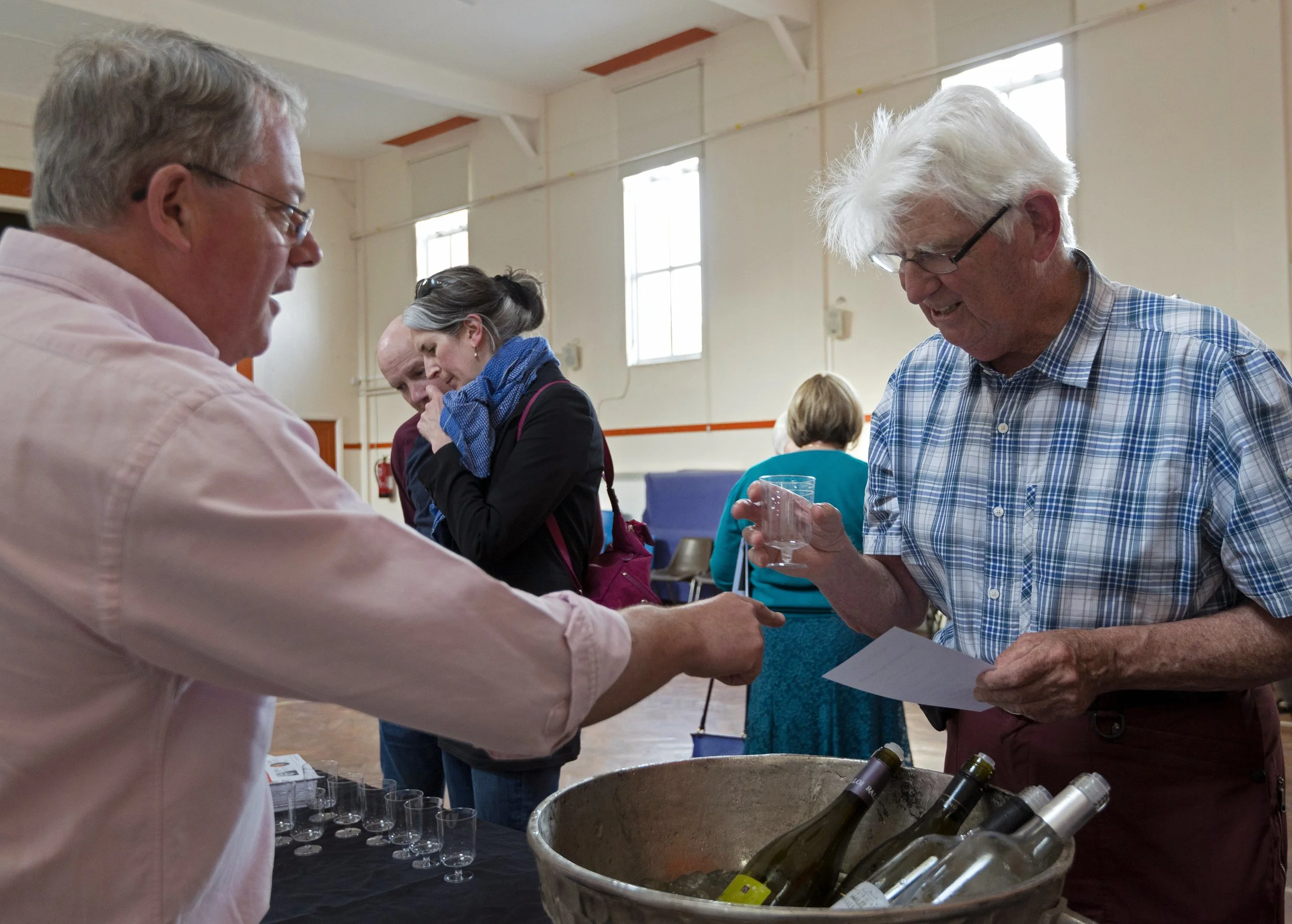 MR.WHEELER wine tasting at St. Mary's Parish Church