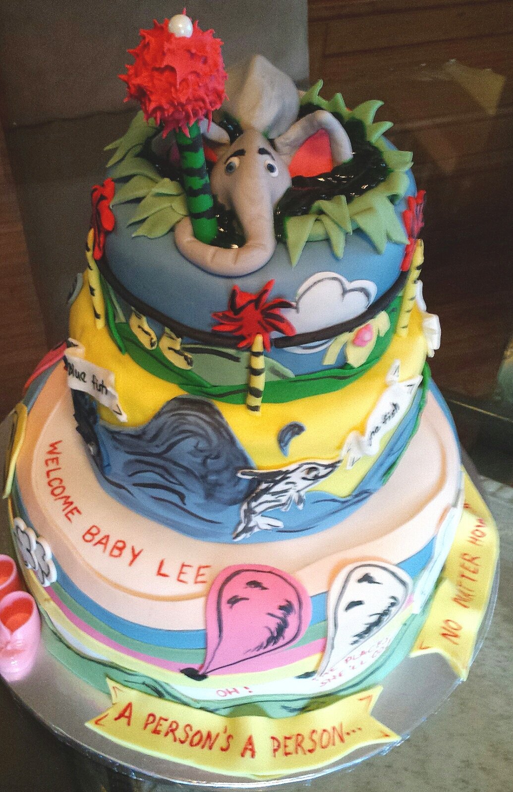 Hand Painted Dr. Seuss Cake