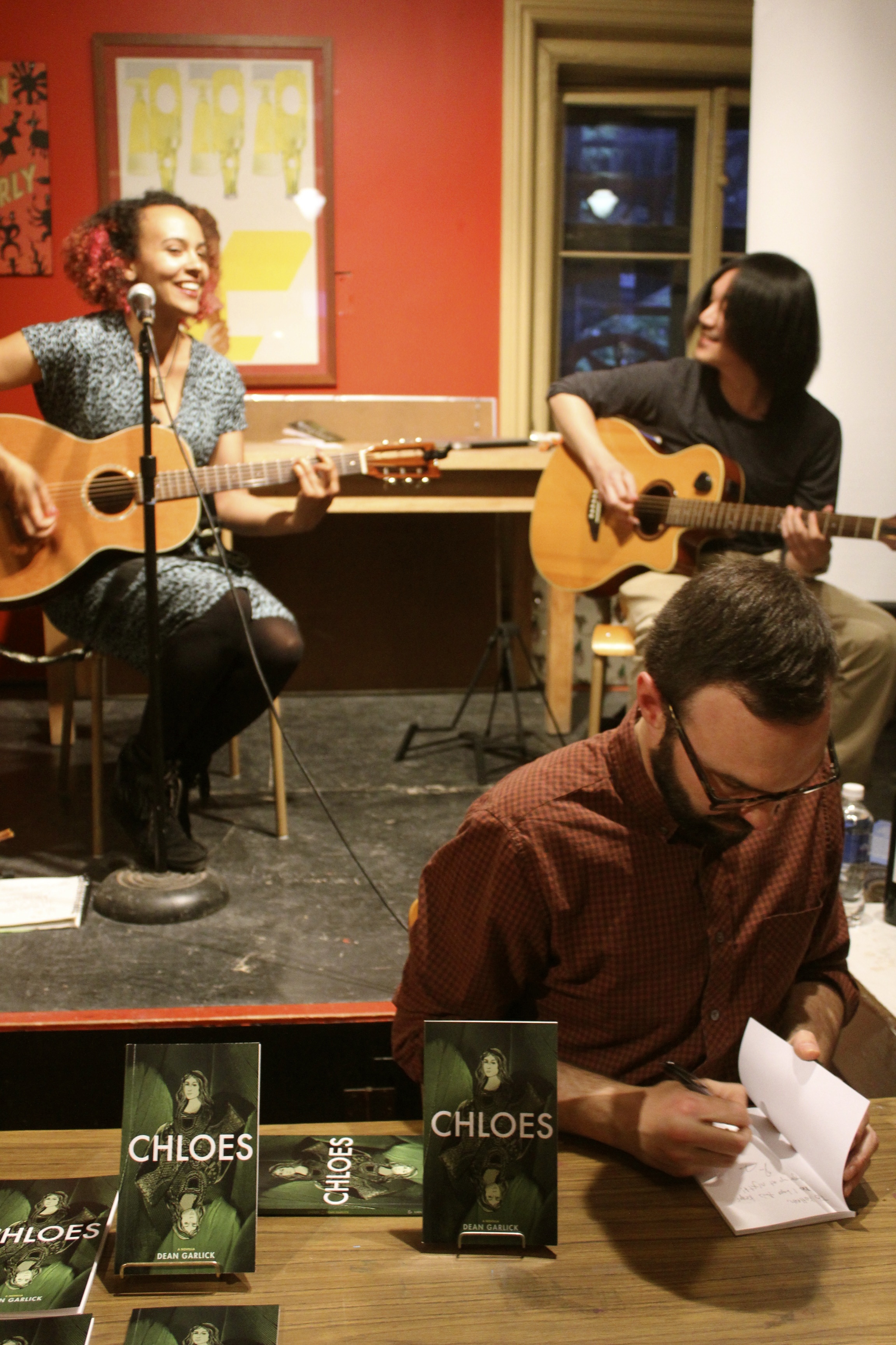 Athena Holmes and Kent Kataoka adding their musical charms to the evening.