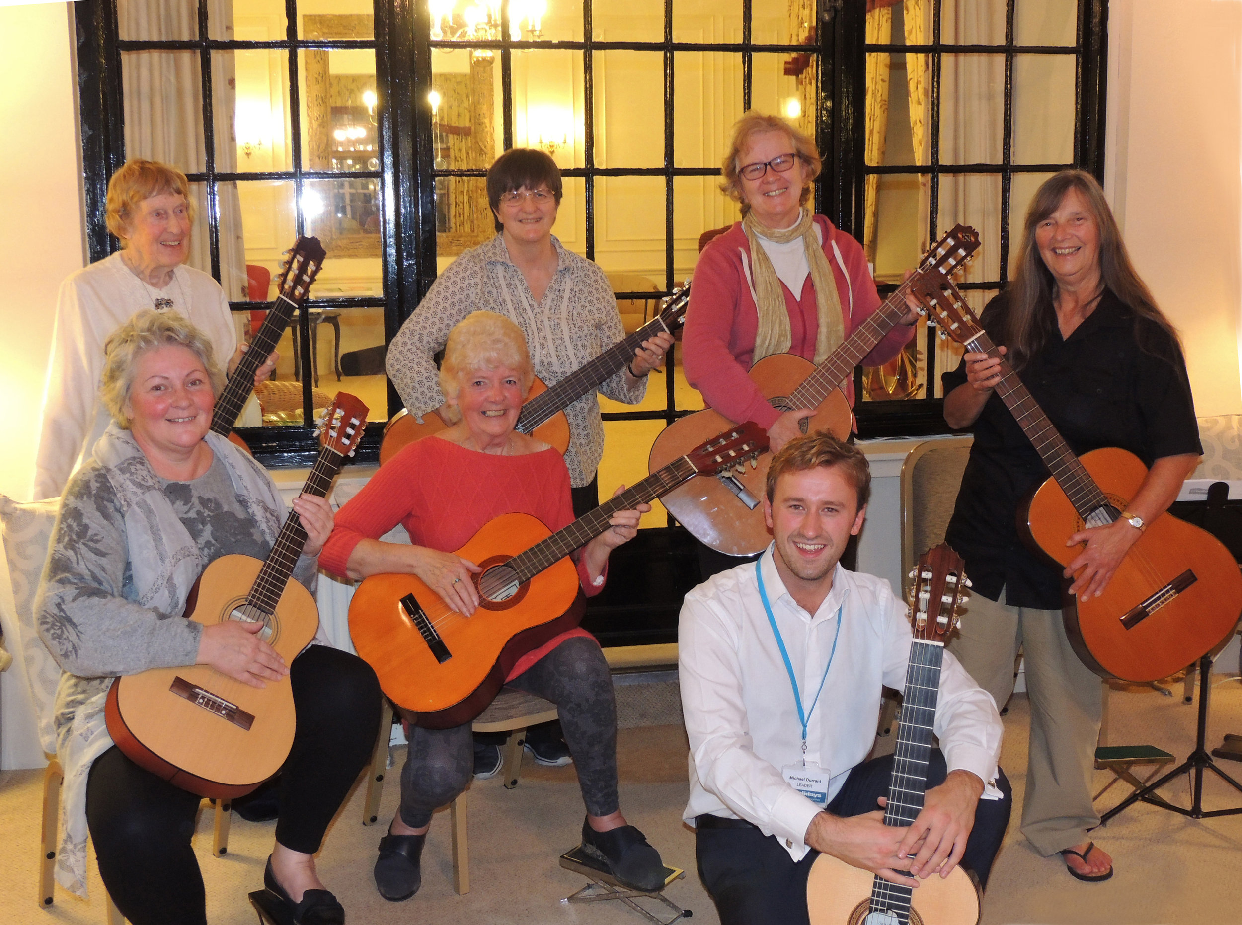 With students following a concert performance