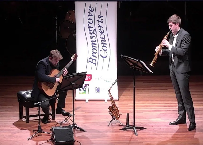 Sharing these photos from a recent performance alongside @jonradfordsax 🎷 Many thanks to @bromsgroveconcerts for hosting such a memorable concert 🙏