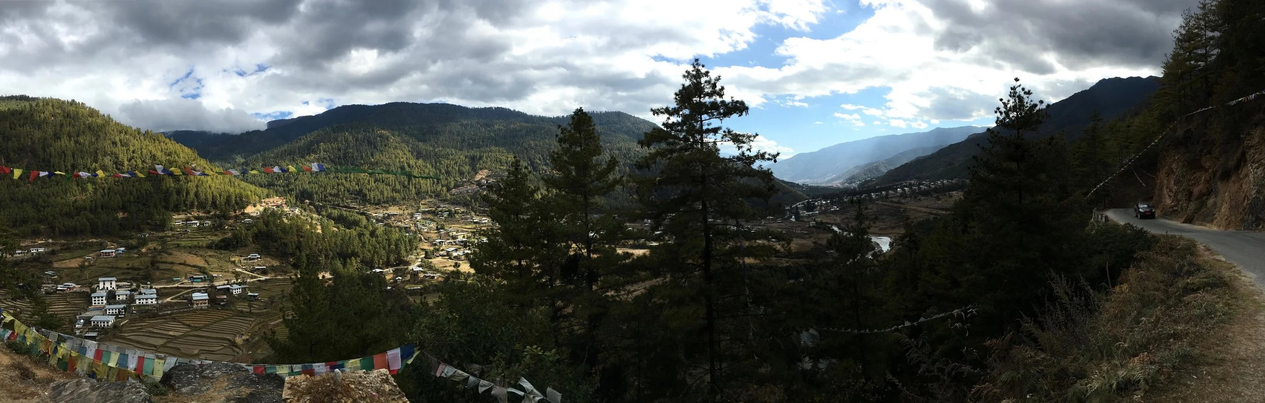 The village of Kabesa on the way to Cheri Monastery.