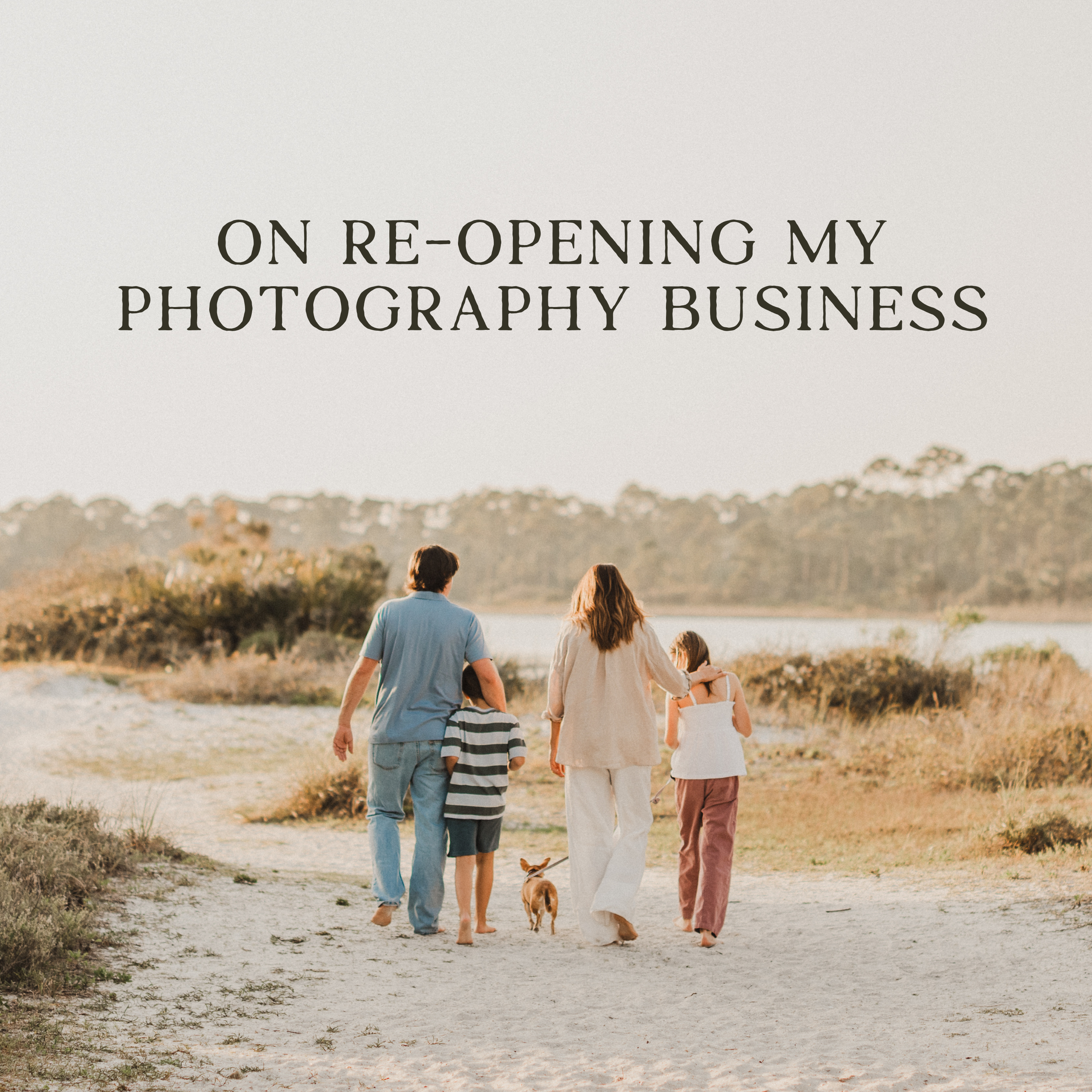 On Re-Opening my Photography Business