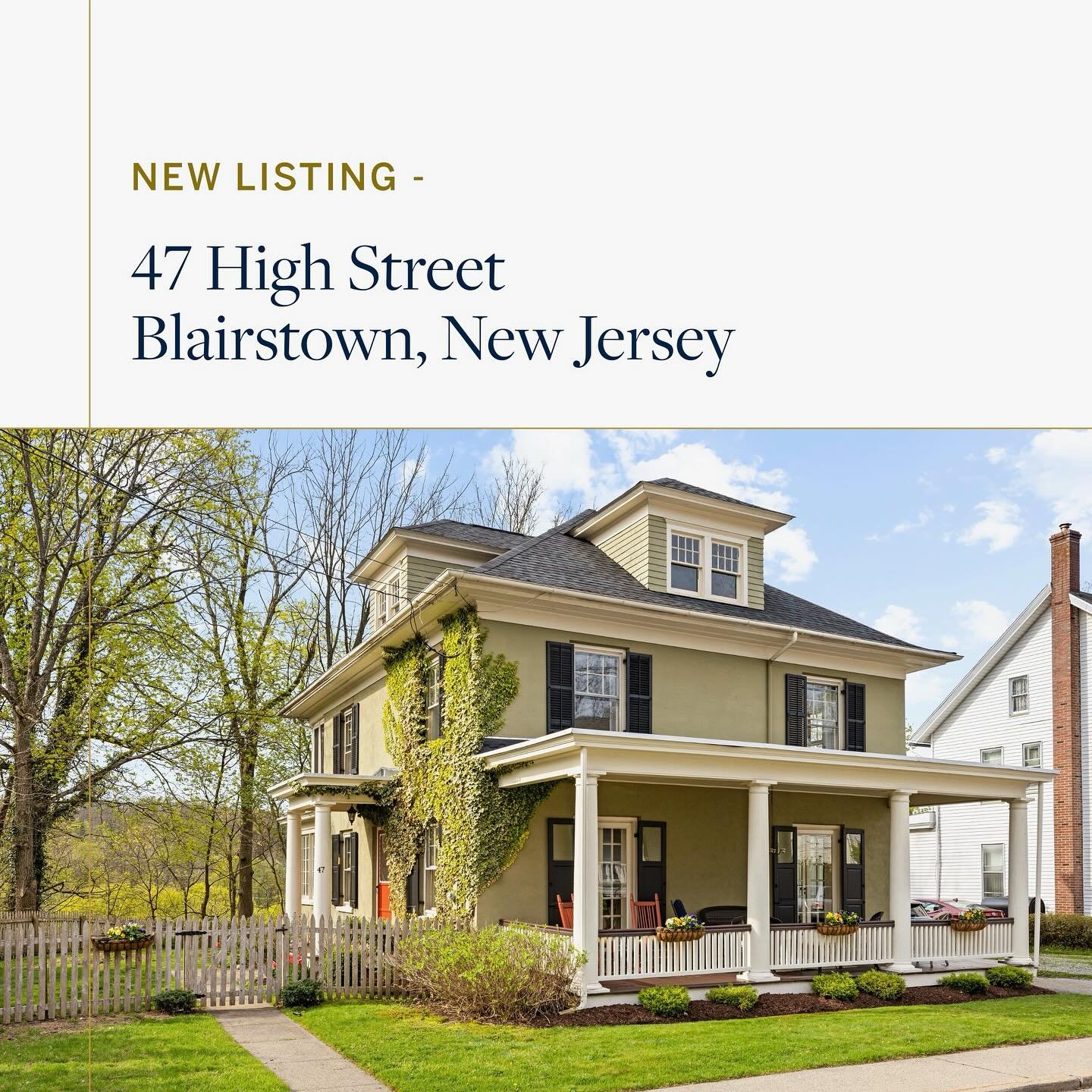 New listing alert! 🚨 47 High Street in Blairstown is officially on the market and being offered at $449,000. Feel free to pop in over the next few days at one of the many Open Houses to take a look:
.
OPEN HOUSE Schedule:
- Thursday, 4/25: 5:00 - 7: