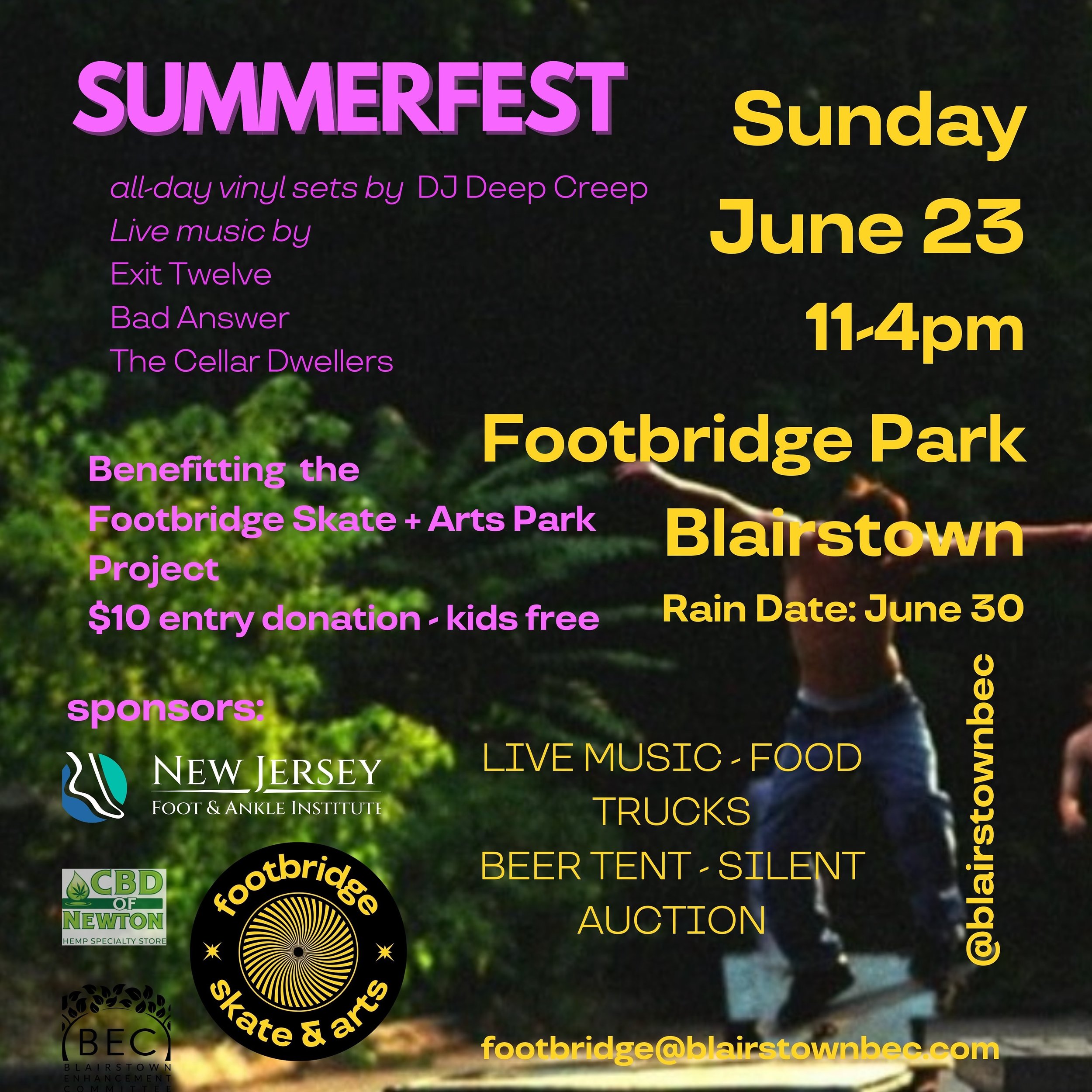 It&rsquo;s happening. Come out to Footbridge on Sunday, June 23rd to help raise money for the Footbridge Skate + Art Park Project.