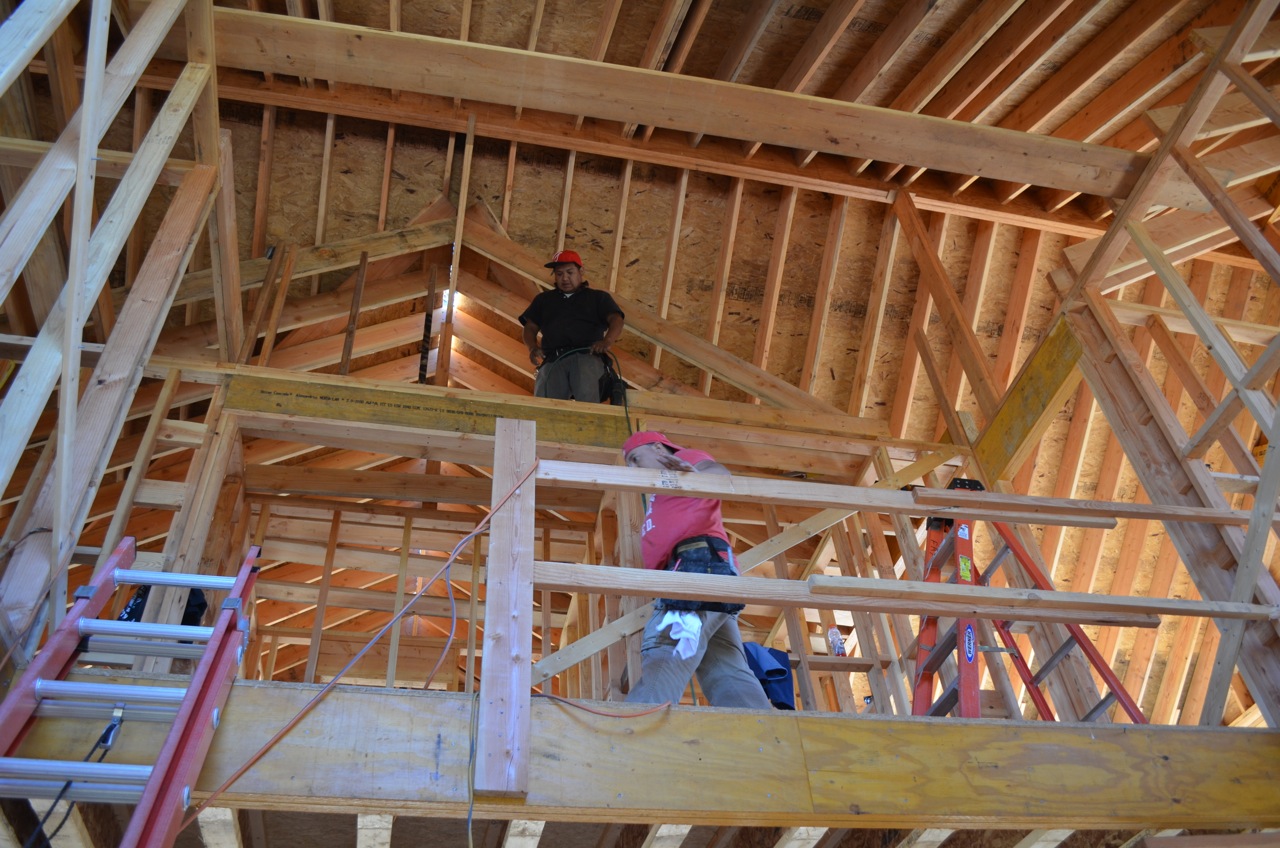 Looking up at the Double Height Entry