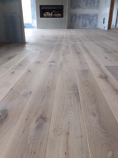 Woodwrights Wide Plank white oak floor, milled and finished locally