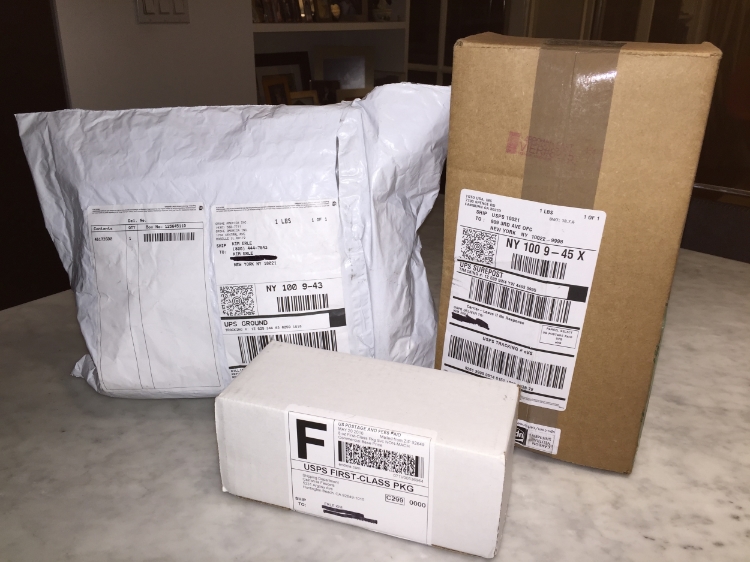 All the parts we needed to repair two faucets and a toilet - sent under warranty by the manufacturers