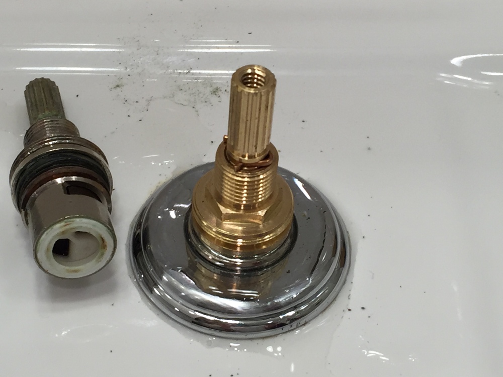 New cartridge installed in the faucet... 
