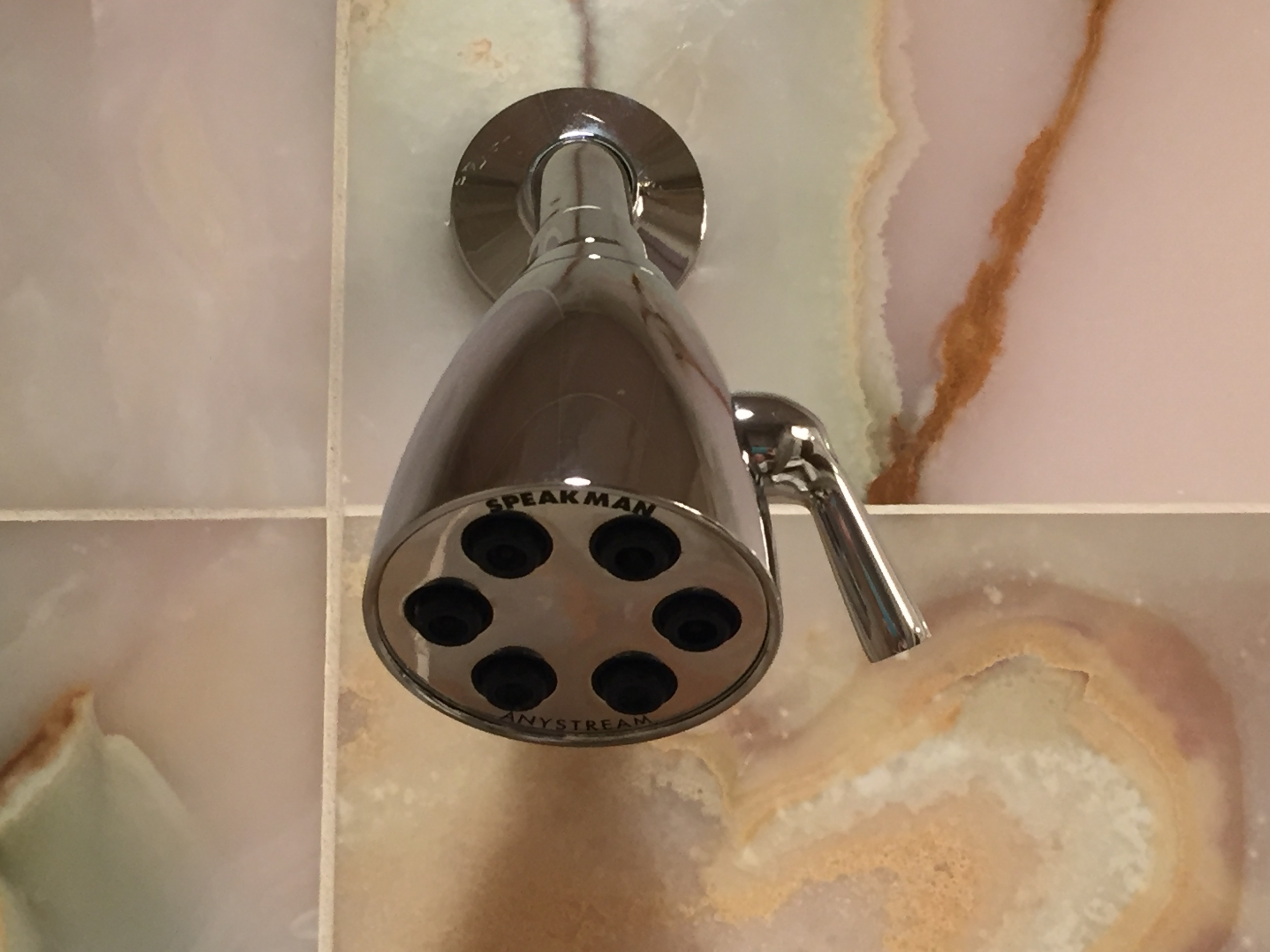 Remove an old shower head by twisting it counterclockwise