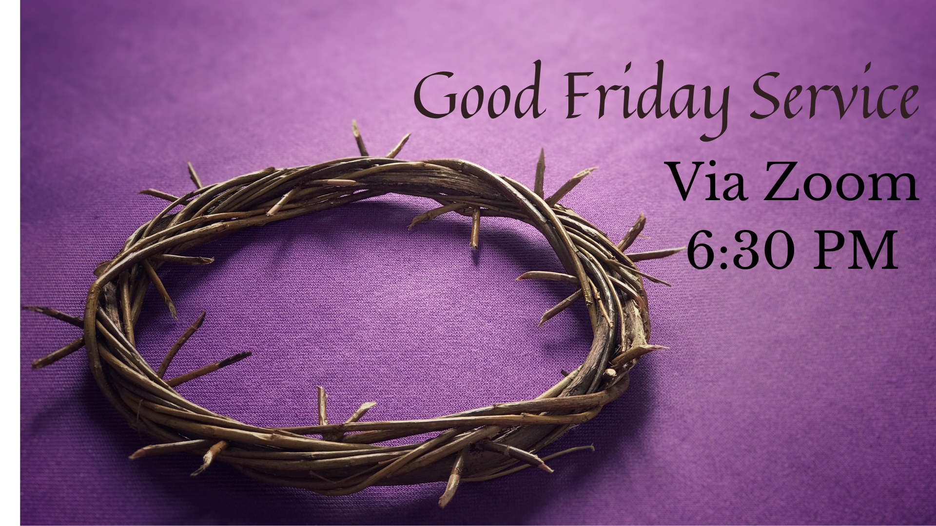 Good Friday Online Service