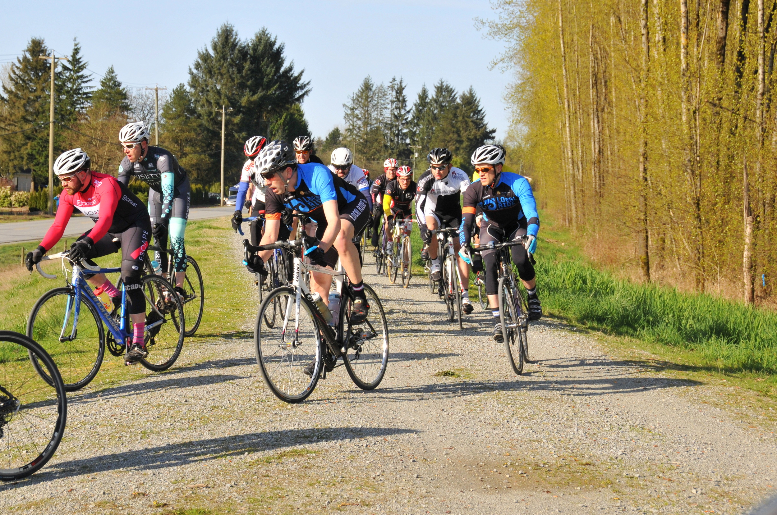 Cat 4 Men prepare to exit the dyke. Photo: Susan Weston