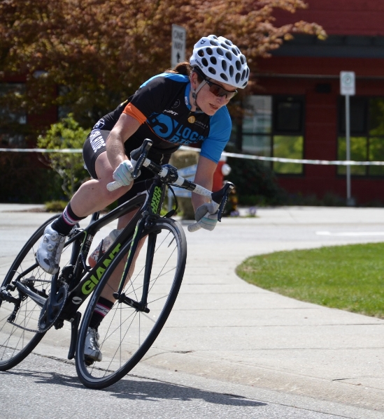 Coquitlam's Sandra Walter (Local Ride Racing-Liv/giant) was awarded Most Aggressive Rider. Photo: Pete Whalen