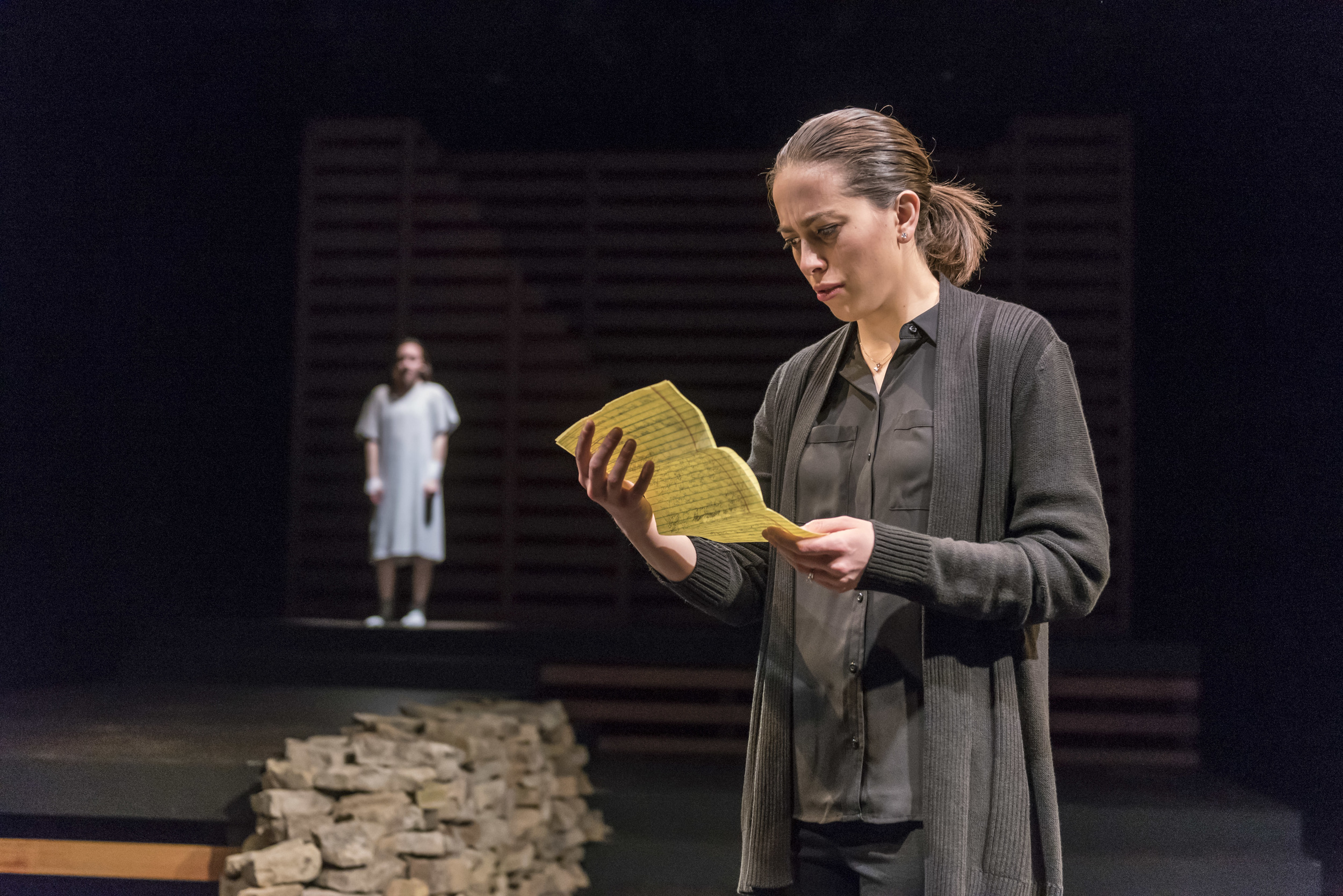 As Miriam in Kingdom City by Sheri Wilner (with Allie Wessel as Crystal). Direction by JW Morrissette, set by Jane Siebold, lighting by Alon Stotter, costumes by Pingwei Li, props by Corey Campbell. Photo by Darrell Hoemann Photography. February 2016.