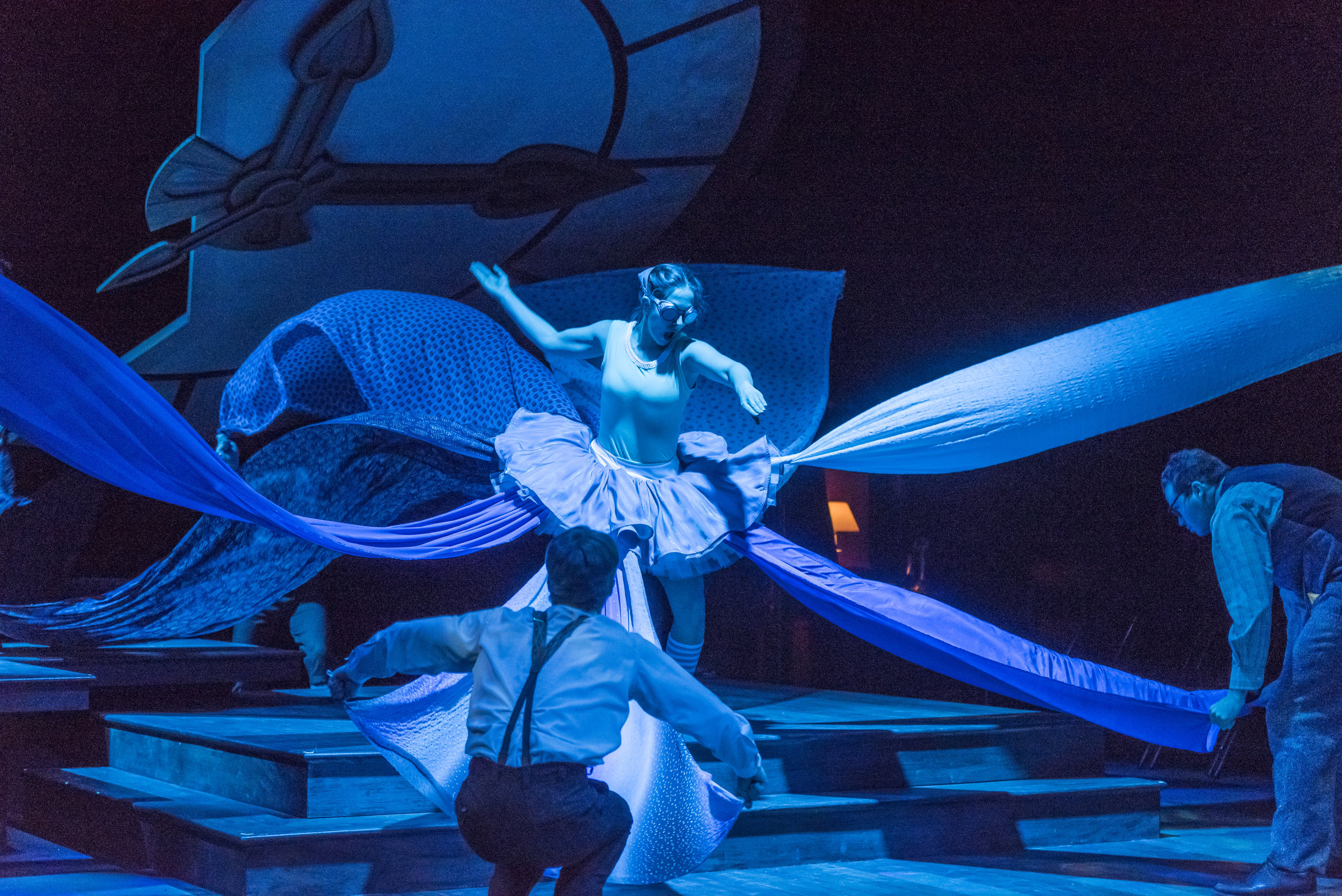  Swimming across Lake Michigan as Jenny June Fail in  Failure: A Love Story  at Krannert Center for the Performing Arts. Written by Philip Dawkins. Directed by J.W. Morrissette.&nbsp;Music supervision by Justin M. Brauer.&nbsp;Scenic design by Evan P