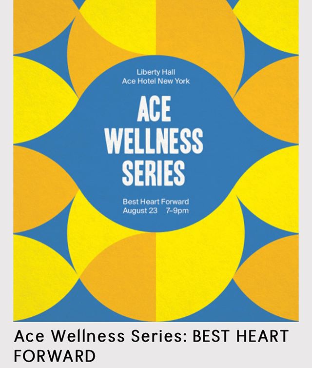 Thank you all so much for the positive and encouraging comments yesterday ❤️ As an absolutely amazing beginning to this new journey I am on, I have been invited by @konakafe to take part in the @acehotel wellness series next Friday on Sept 23 from 7-