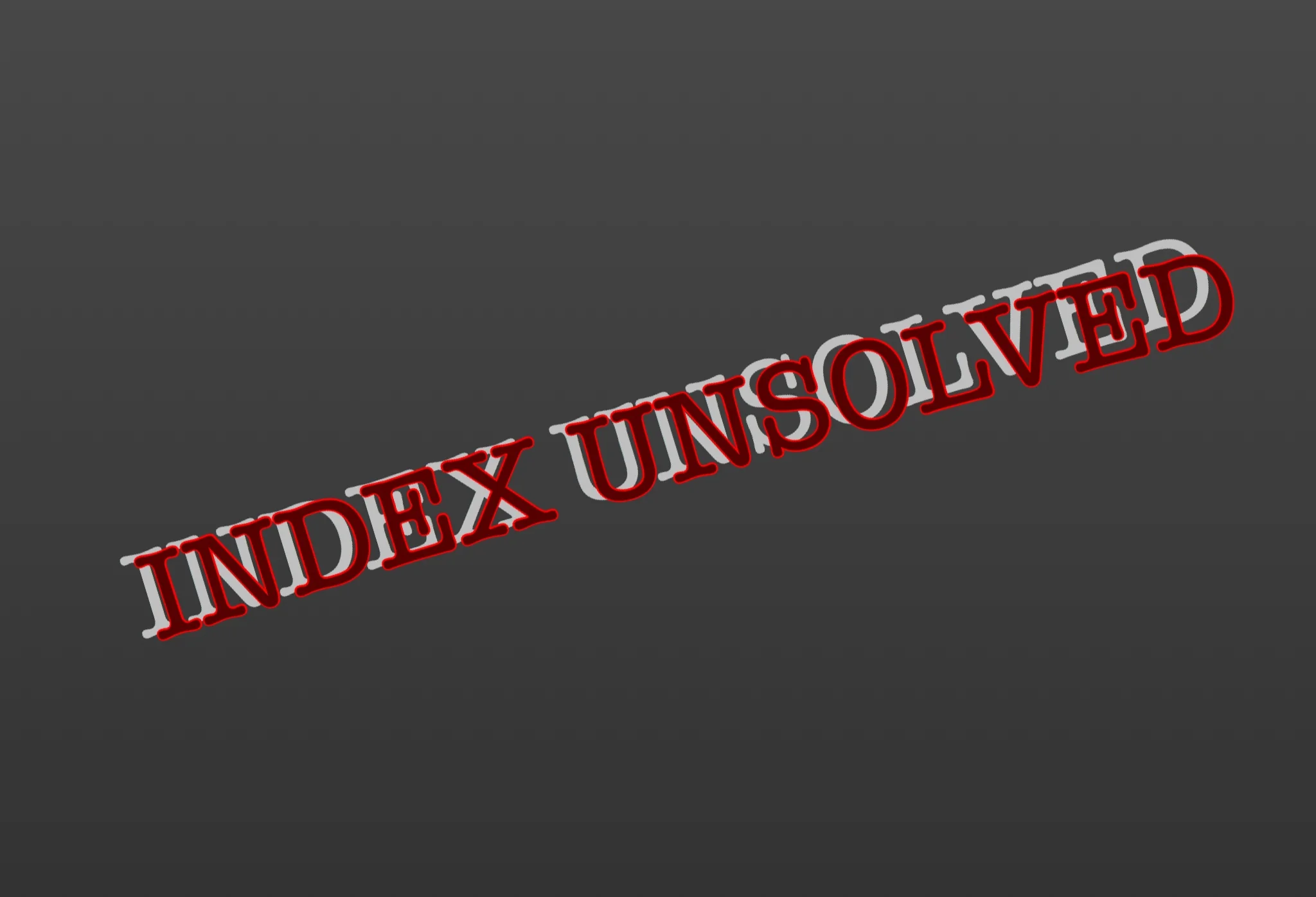 Index Unsolved 