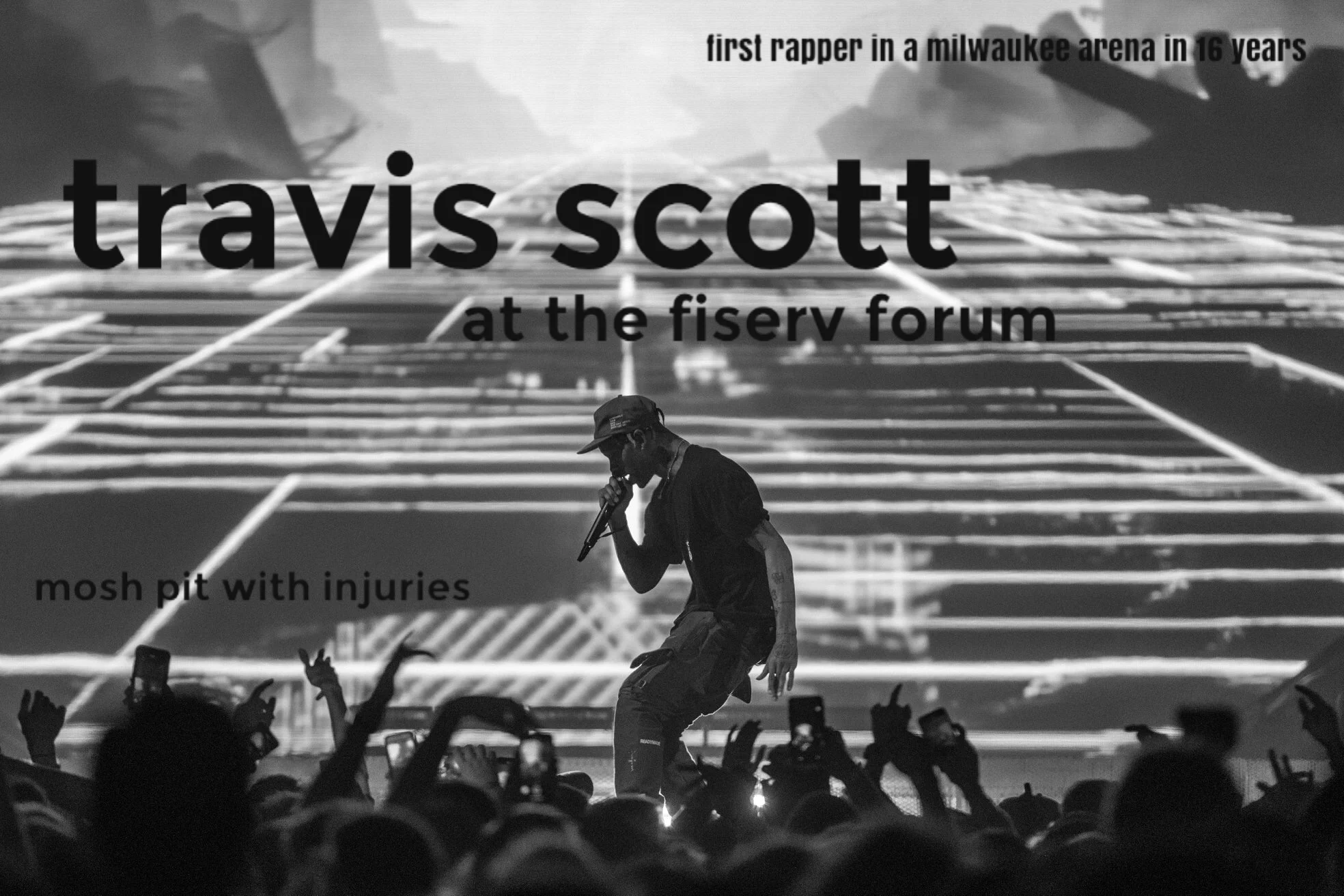 Travis Scott at the Fiserv Forum 
