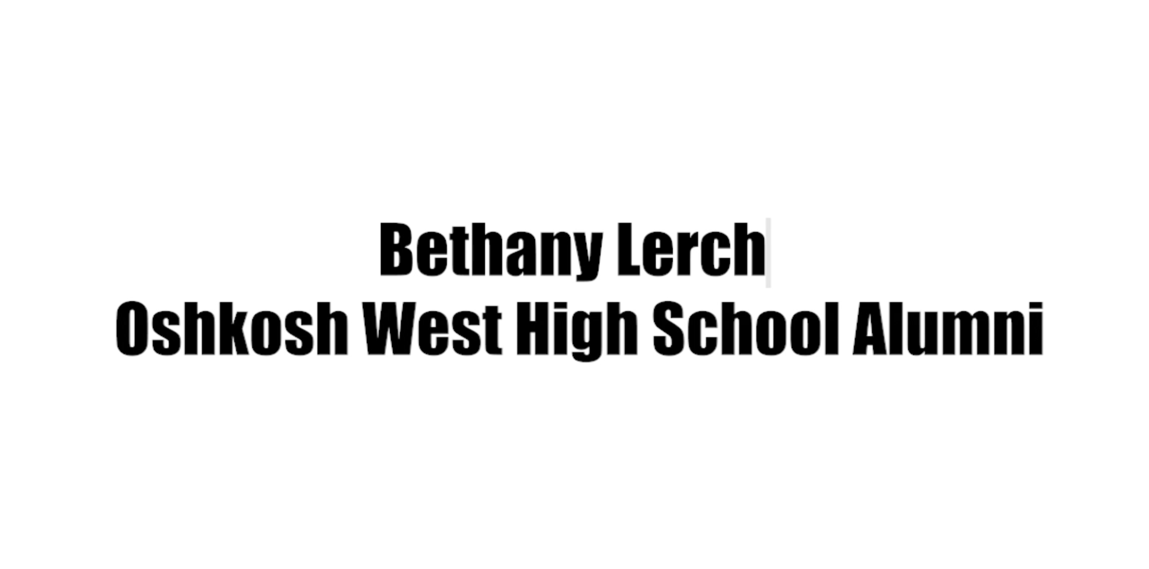 Bethany Lerch - OASD Education Foundation