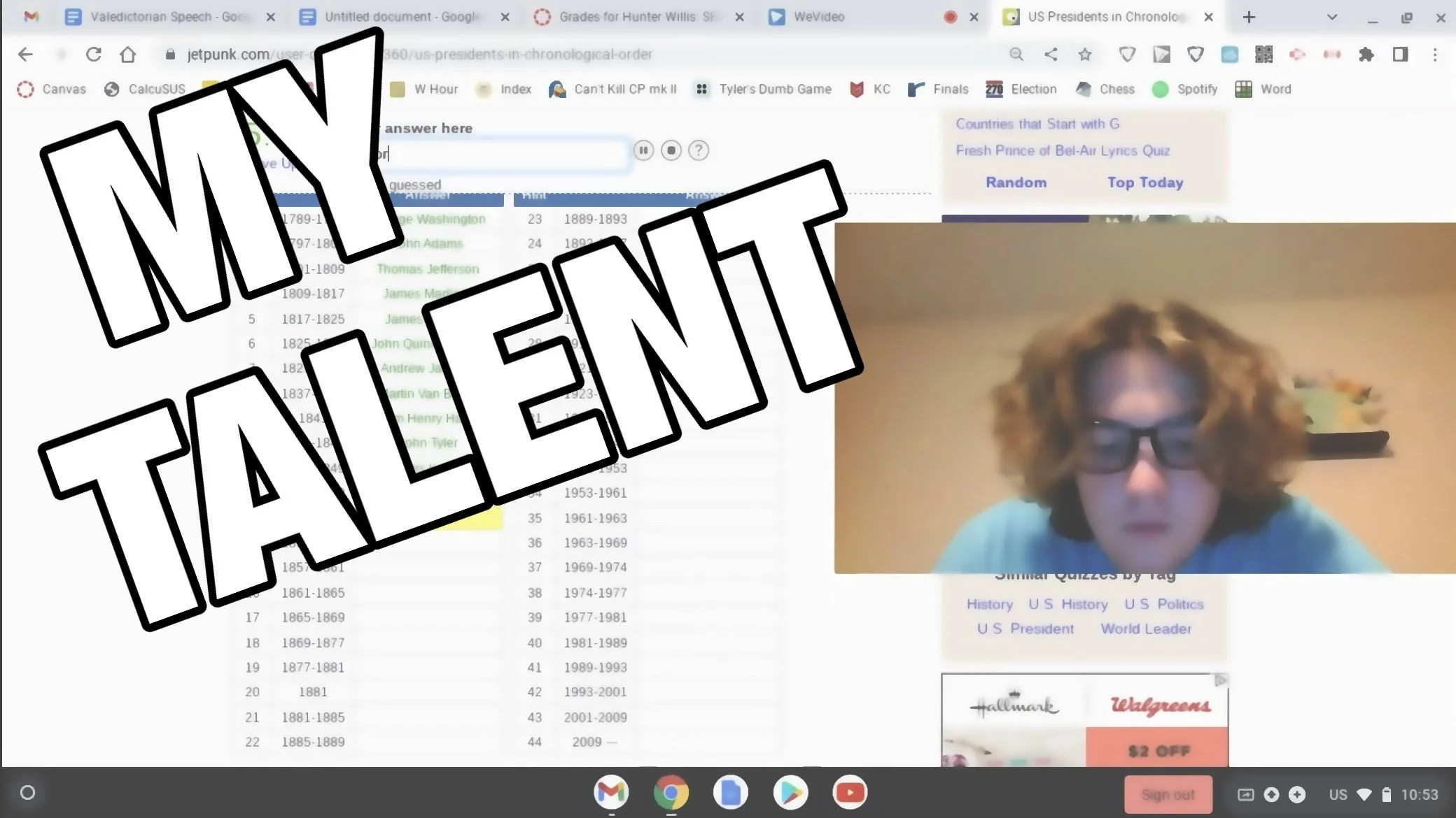 Here is my Special Talent...