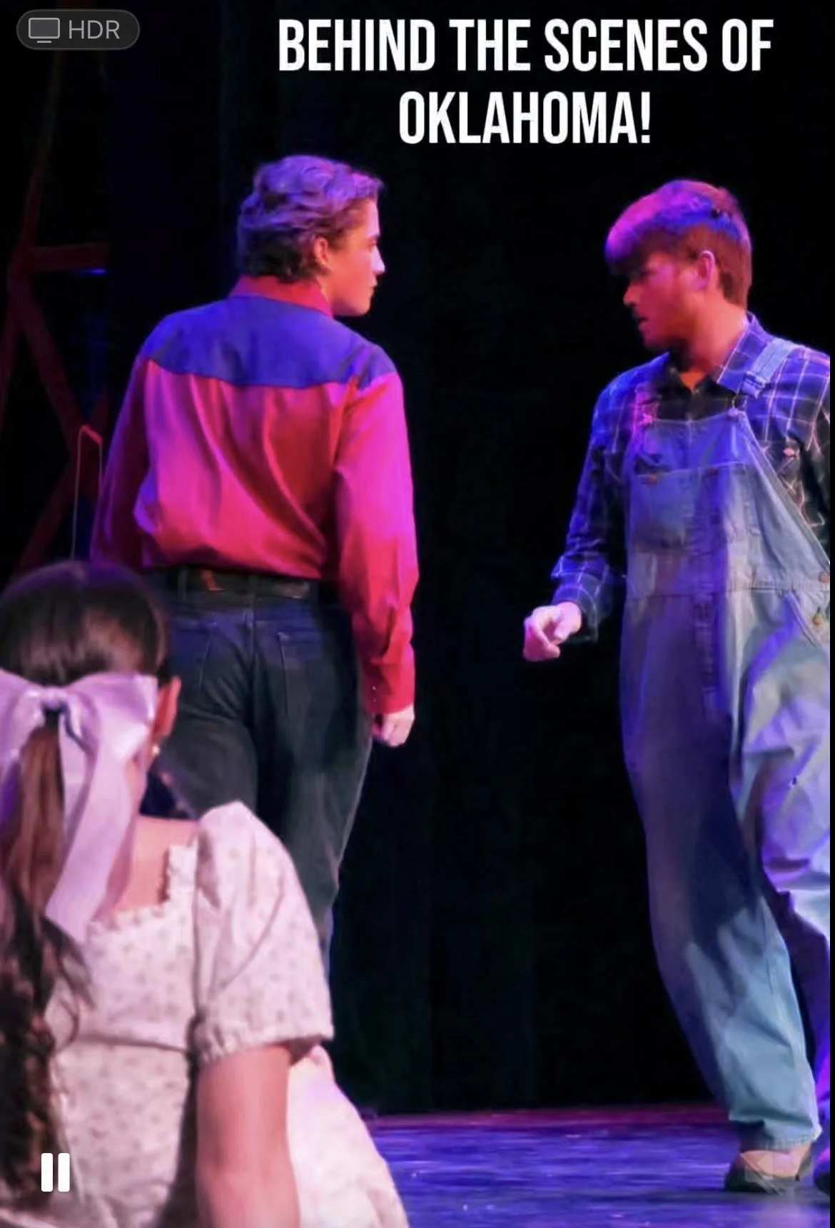 Backstage at Oklahoma!