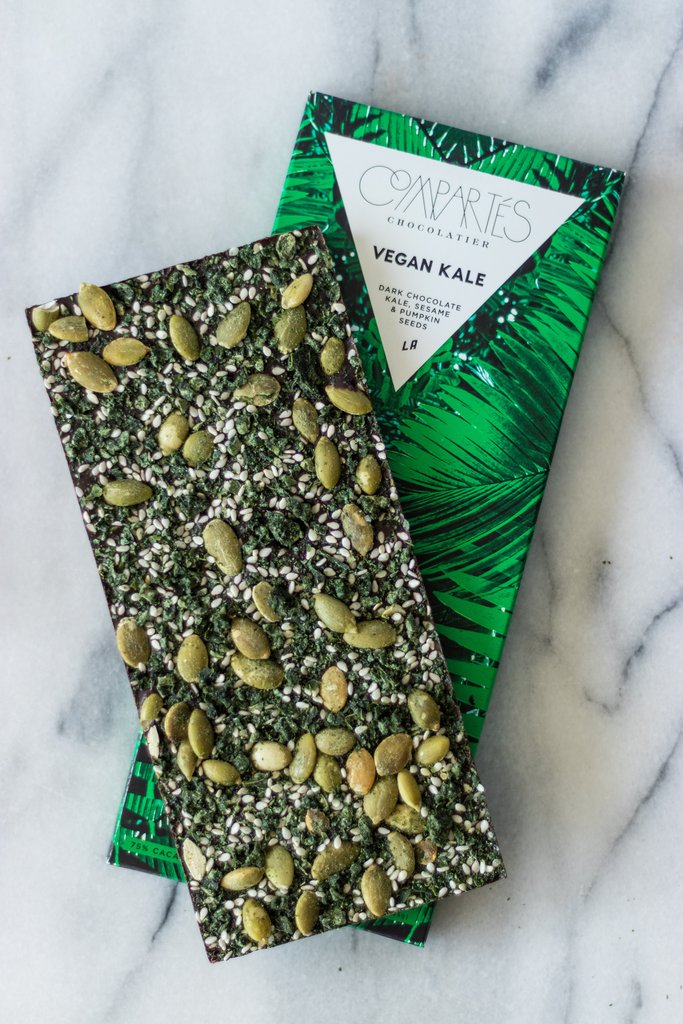 Vegan Kale Dark Chocolate Bar $10