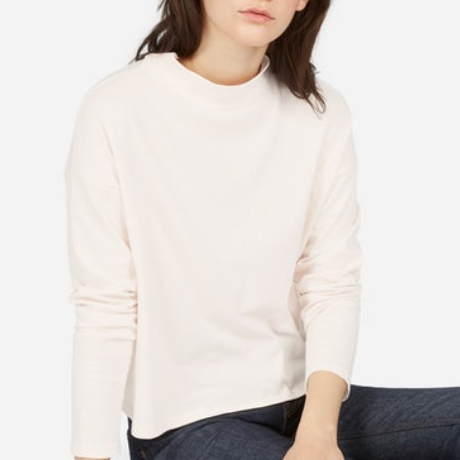 Everlane Mock Neck Tee $25