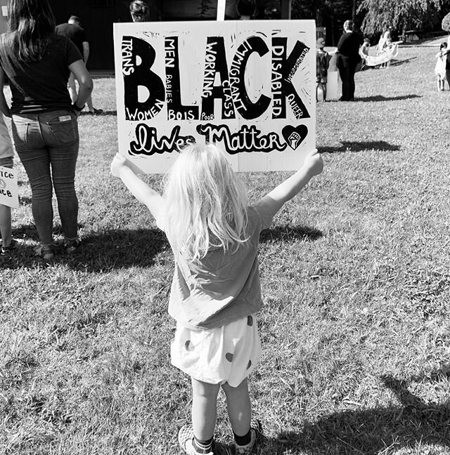 Today. Tomorrow. Forever and ever. 
Rally for Black lives on Juneteenth at Luc&rsquo;s school.