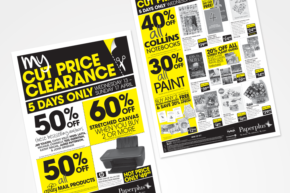   Here you can see some examples of spreads from several mailers I produced including;&nbsp; a clearance sale...   2 of 5  