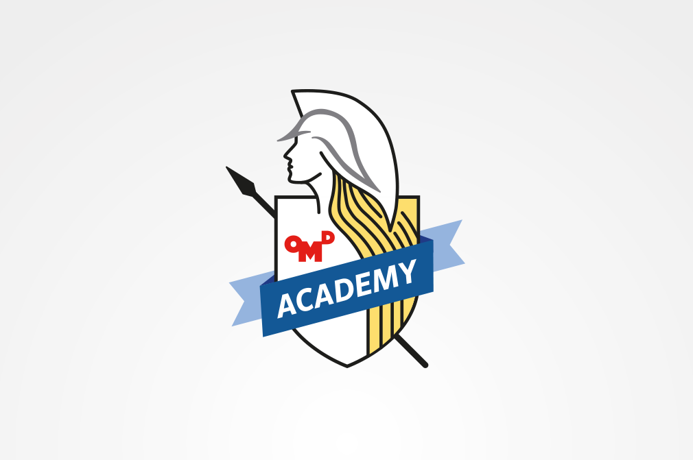  OMD Academy – A logo created for the internal training and education program at&nbsp;OMD UK. OMD are located in Minerva House and considering Minerva is also the&nbsp;greek goddess of wisdom I thought it appropriate to include her&nbsp;in the logo. 