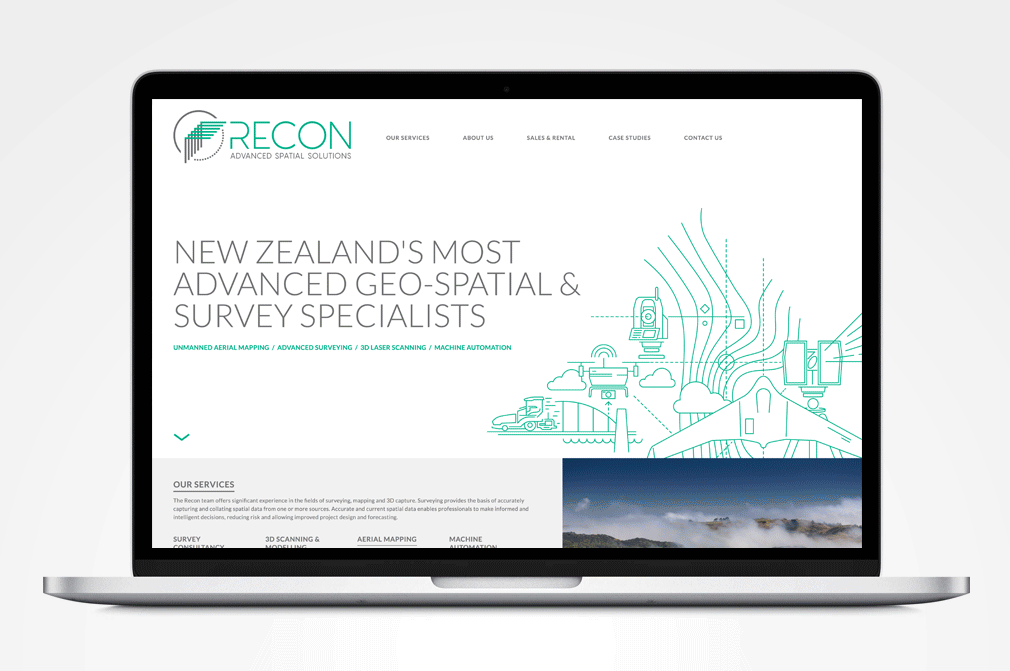  The website was bespoke and fully responsive and also included a CMS system for Recon to update with news and case studies.  Above you can see the homepage. Or you can visit it yourself at  recon.nz  