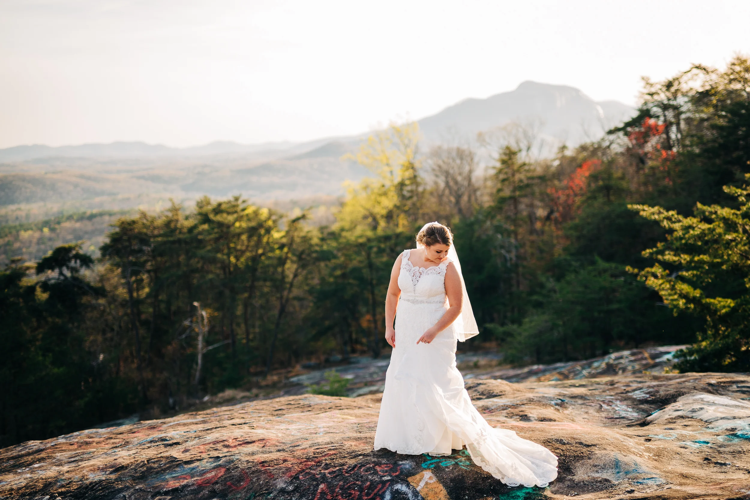 Taylor | South Carolina Mountain Top Bridal Portraits