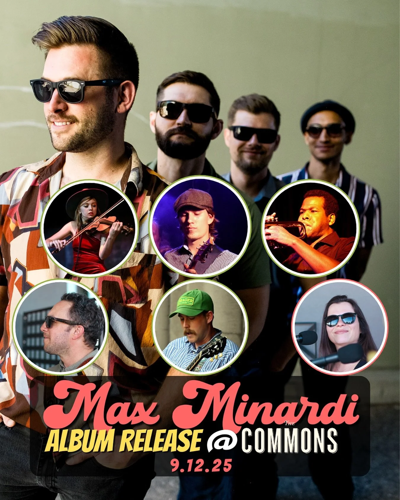Friday night! Album release at @thecommonschico with this crazy talented 10-piece band. Music starts around 7:00 and the show is free! Come celebrate this new album with us!
