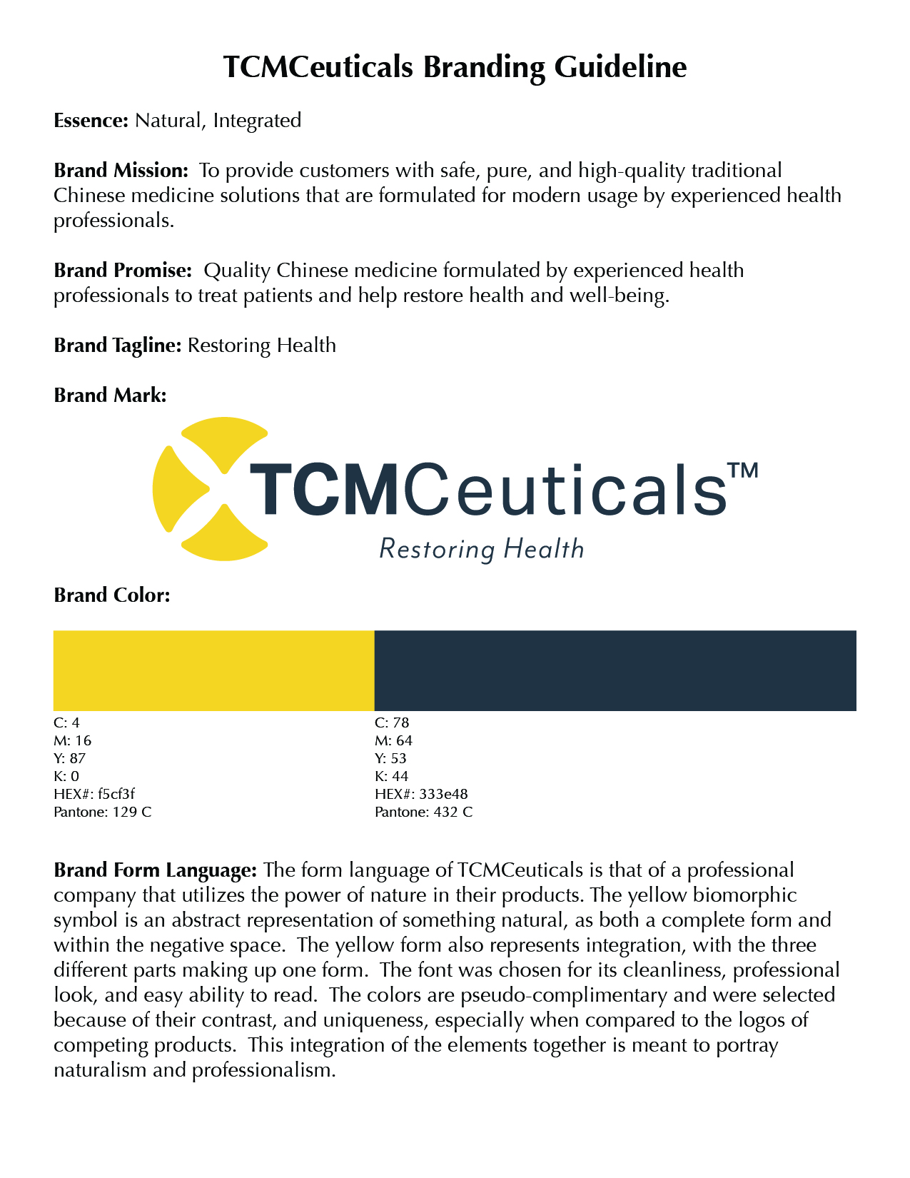 TCM Ceutical Branding Guidelines