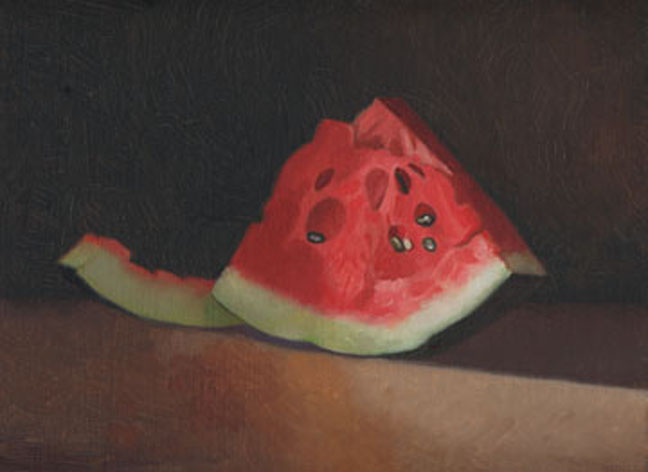 watermelon slice 9x12 oil mikeschroeder.jpg