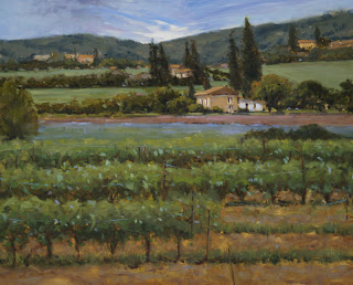 01 Wine and Lavendar, Provence in the Springtime.24x30.oil.crowe.judy.jpg