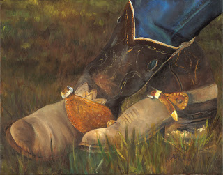 Lazy Boots_11 x 9_oilcanvas_MarilynBrumley.jpg