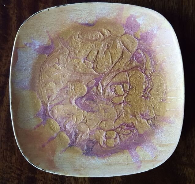 Table Art Plate in Rose and Gold Pour Acrylics 01 - Copy_1.jpg