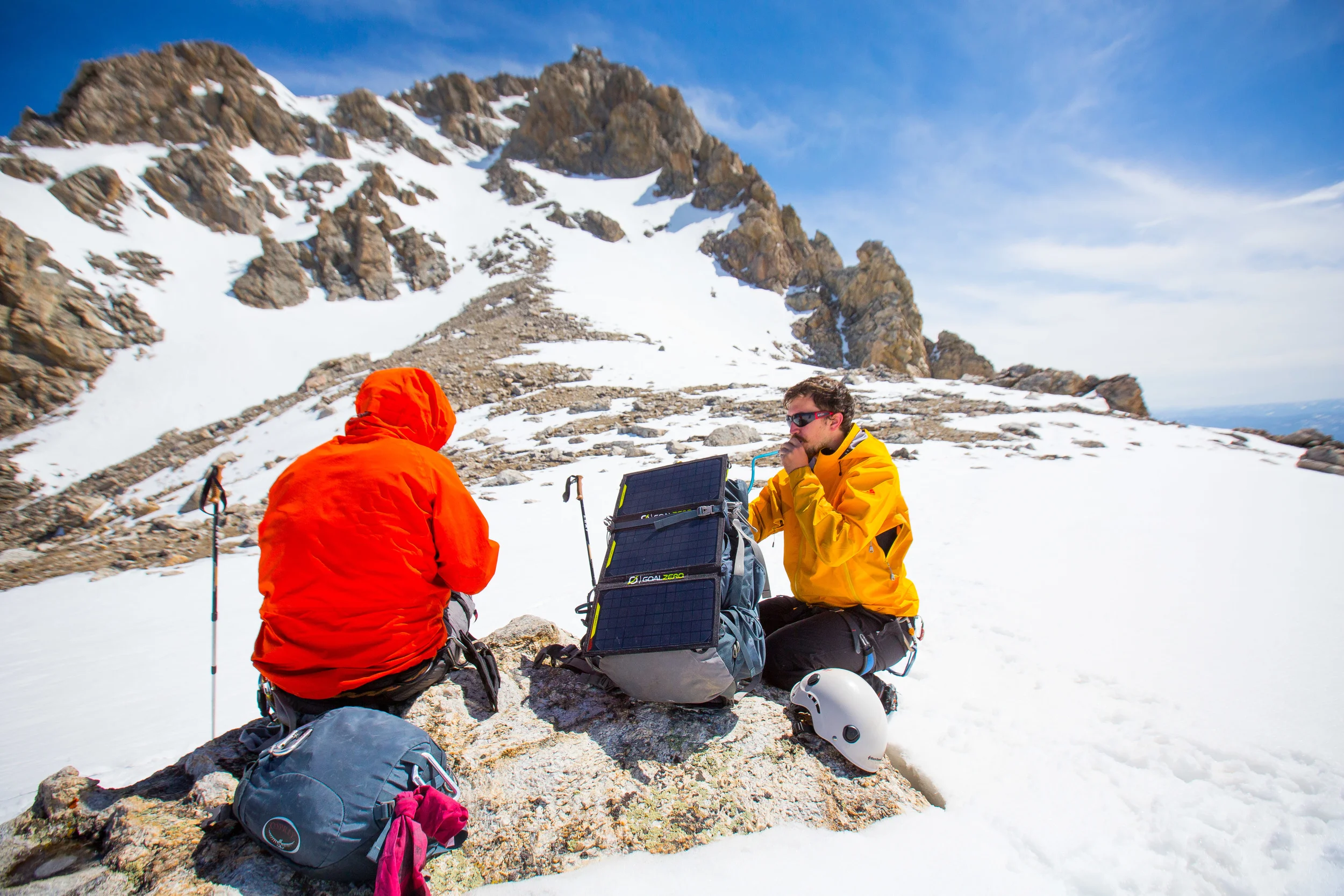 Josh hydrating at our 12,000' high point before we decided to head down. 