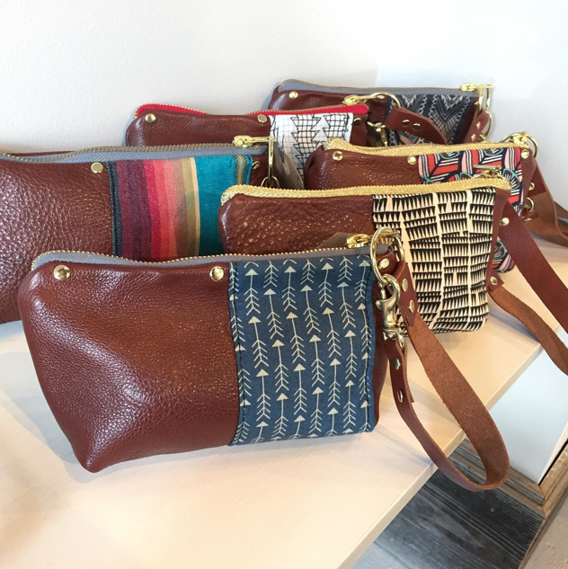 Leather, Cotton & Brass Wristlets