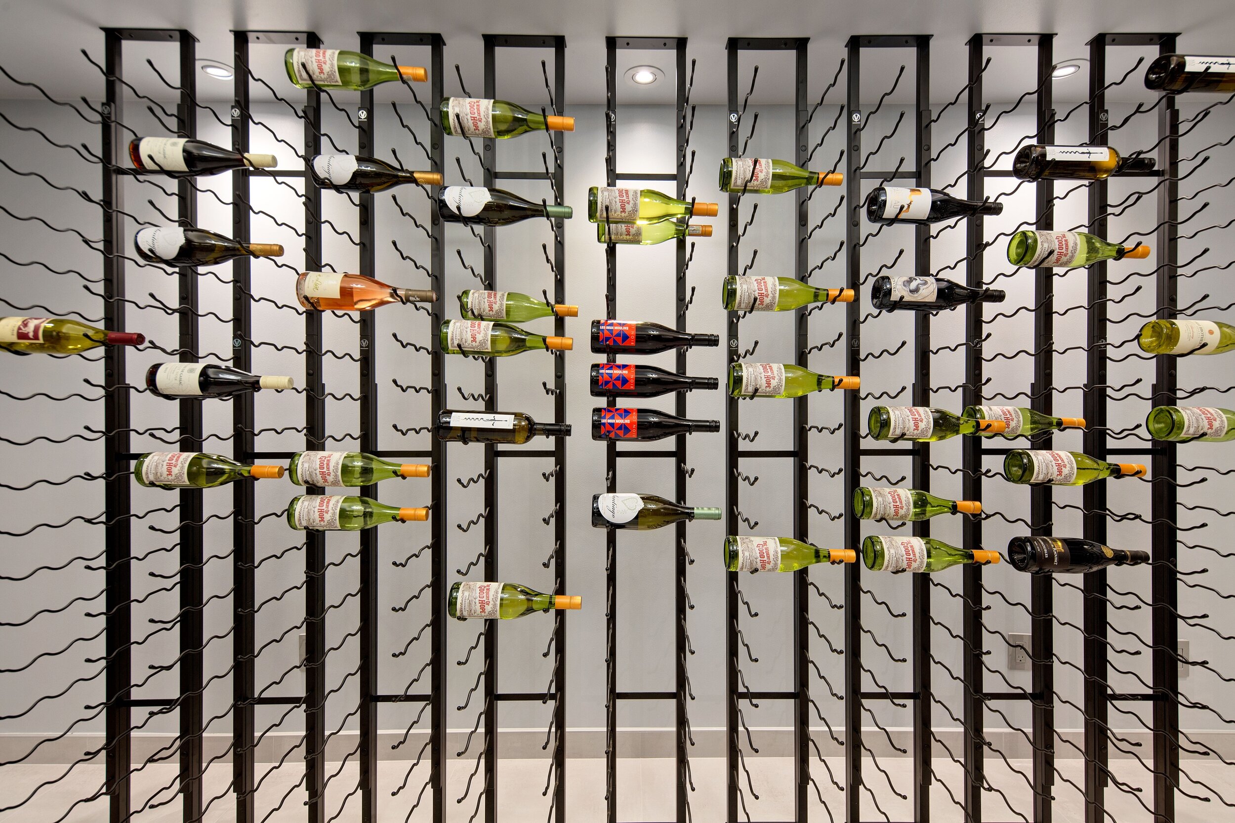 Palo Alto wine cellar design