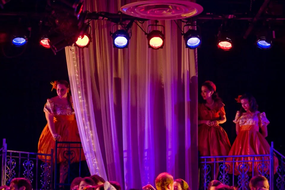 Flower Girls in La Rondine , Boston Conservatory, 2010 Left to right: Annie Smith, Sin Sim Tan, Dominique Grelsamer