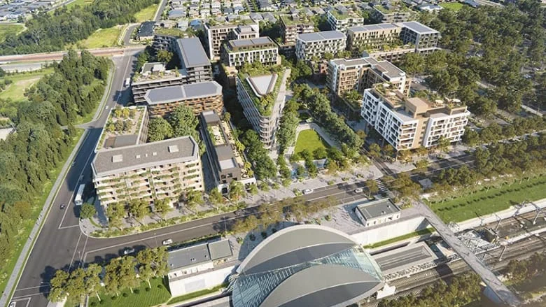 Tallawong Station South plans - Photo courtesy of Landcom