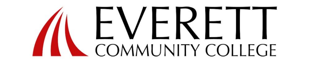 Everett Community College logo featuring its red sail emblem, recognizing the college as a community supporter of Leadership Snohomish County.