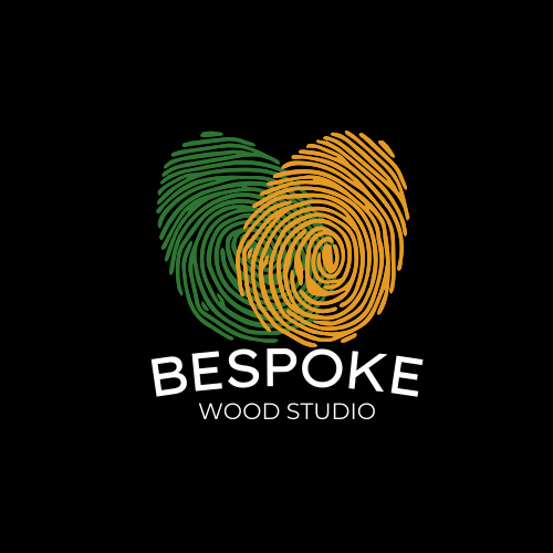 Bespoke Wood Studio logo featuring colorful woodgrain fingerprints, recognizing the business as a community supporter of Leadership Snohomish County.