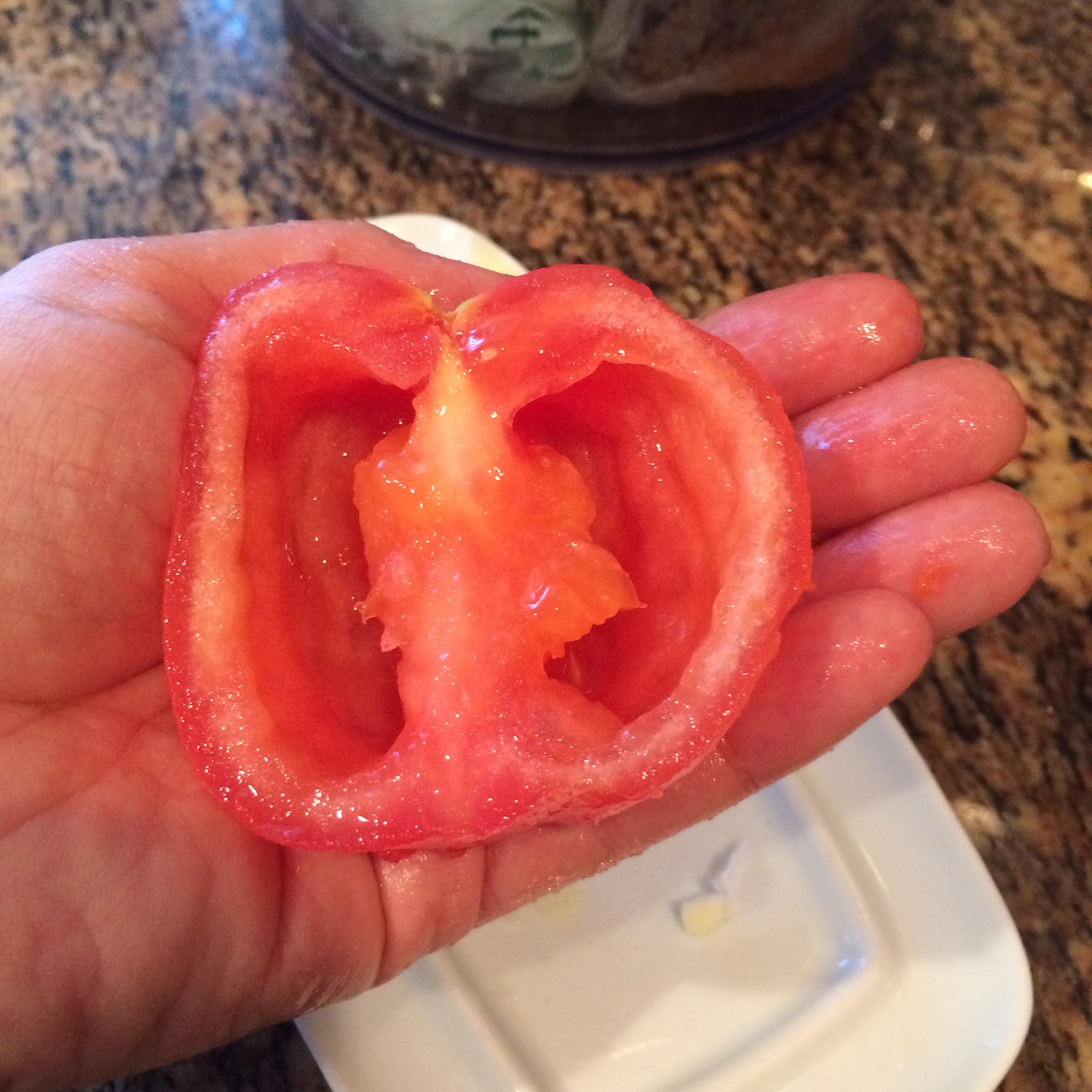 Squeezed tomato