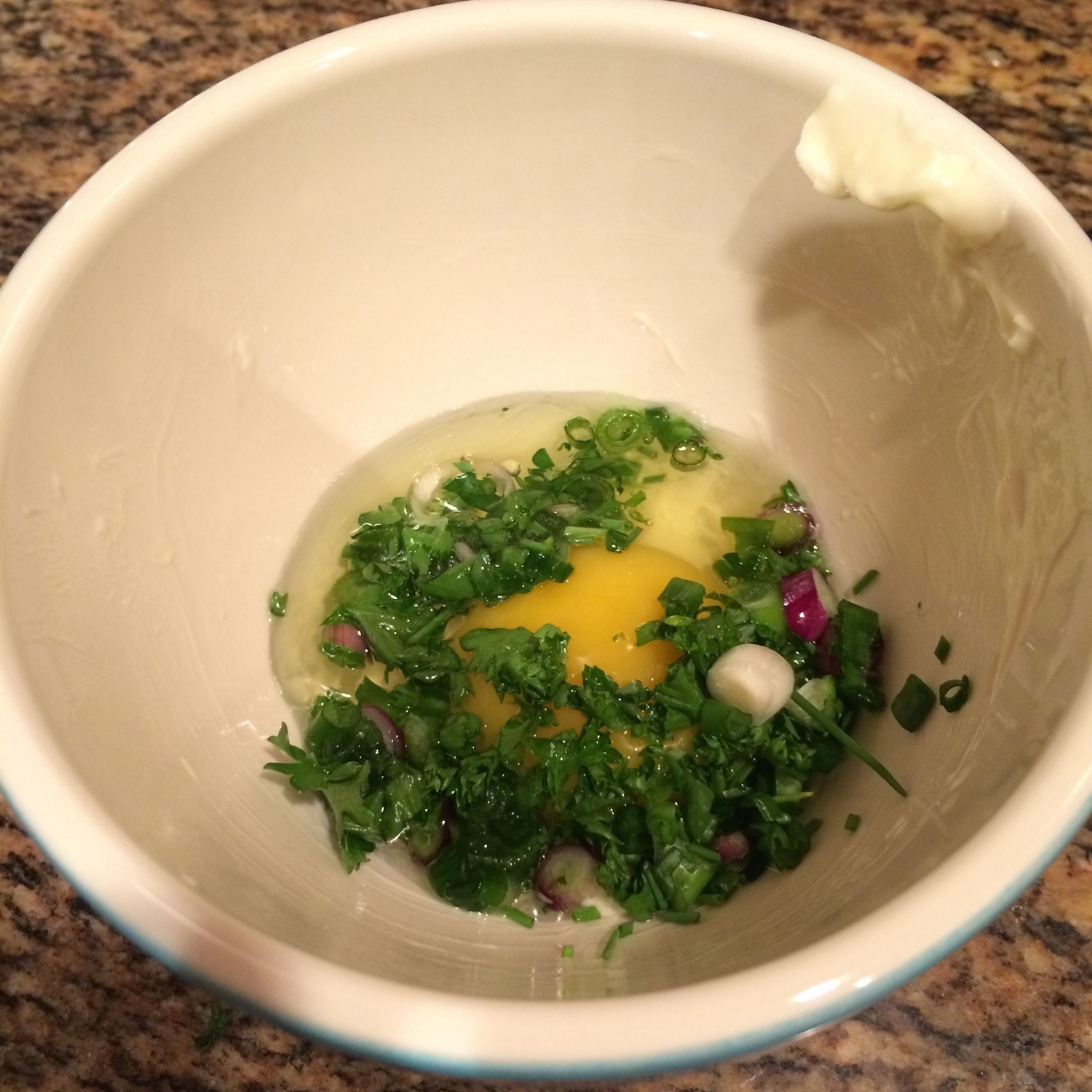 Egg + herbs