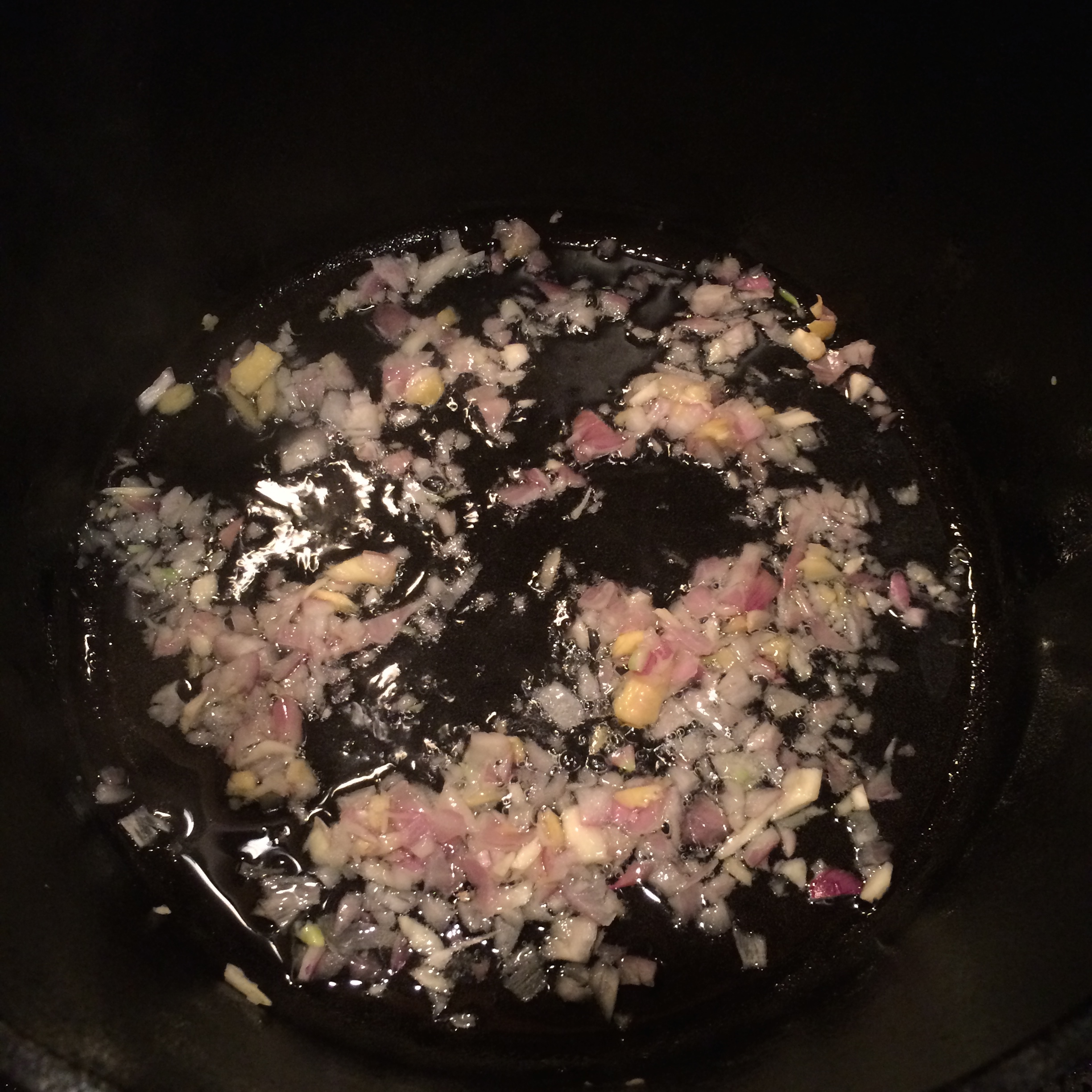 Cooking in the cast iron oven