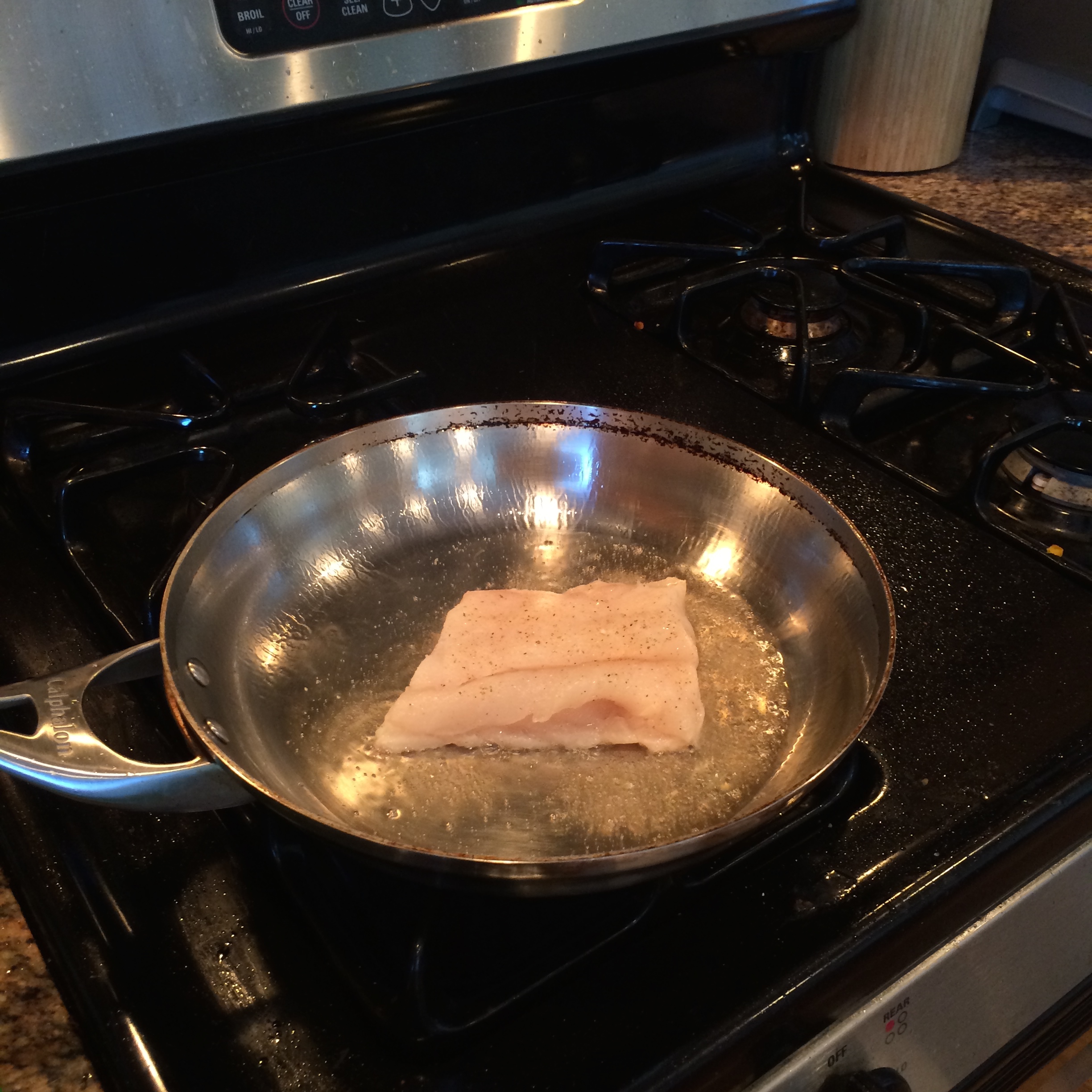 Cod frying